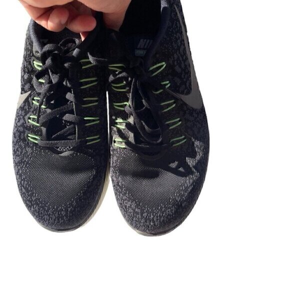Nike Free RN DISTANCE 2015 Men\'s Sz 8.5 Running Shoes Black Green 827115-002 main image 6